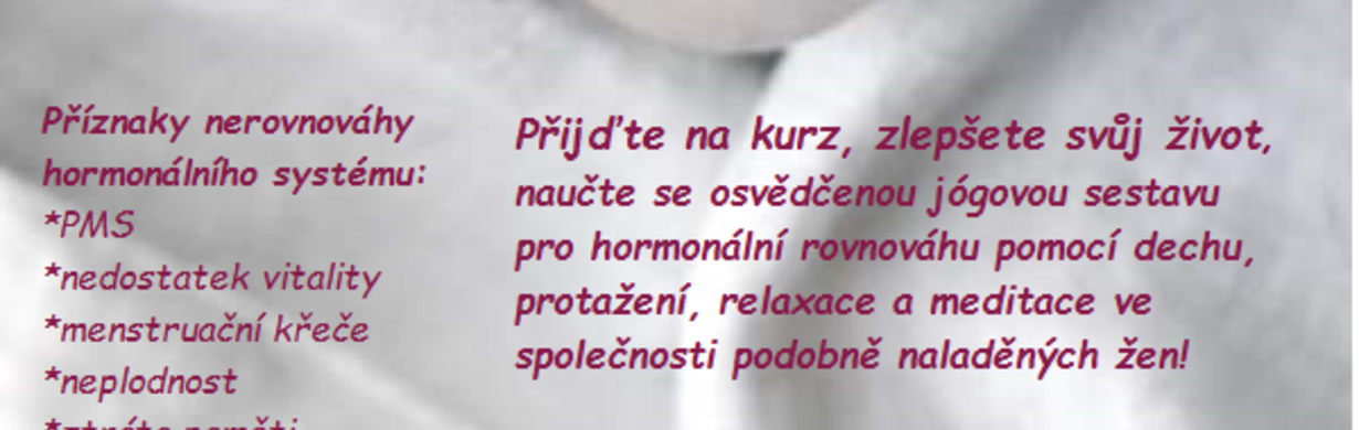 HORMONÁLNÍ JÓGA ve Vile Čerych