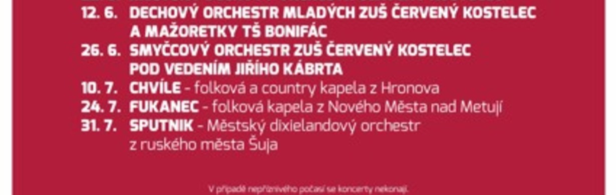 Promenádní koncerty Červený Kostelec