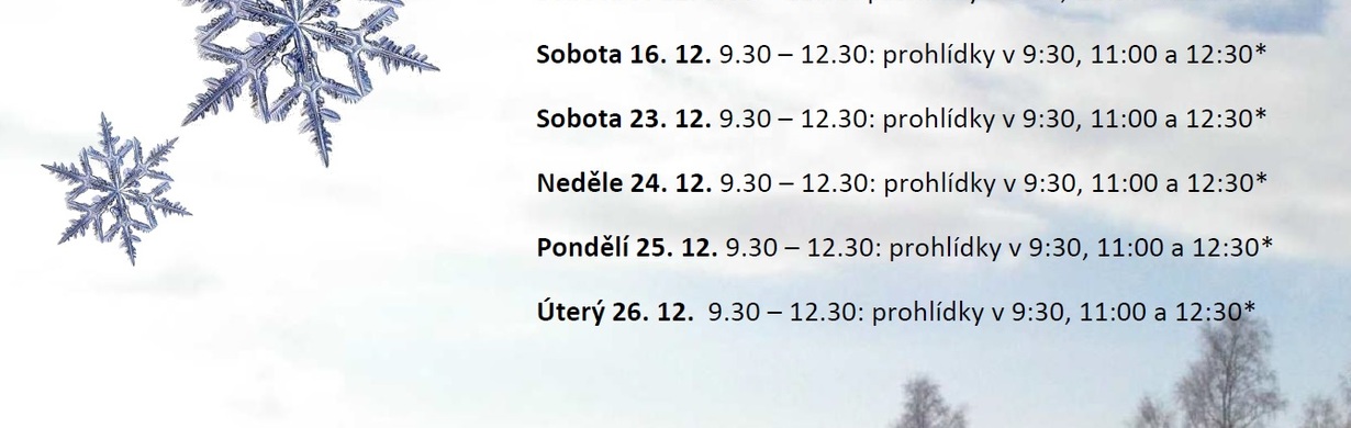 Prosincová otevírací doba na Pevnosti Dobrošov