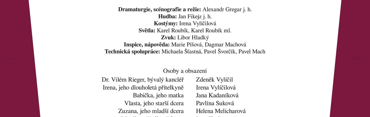 Odcházení - divadelní představení