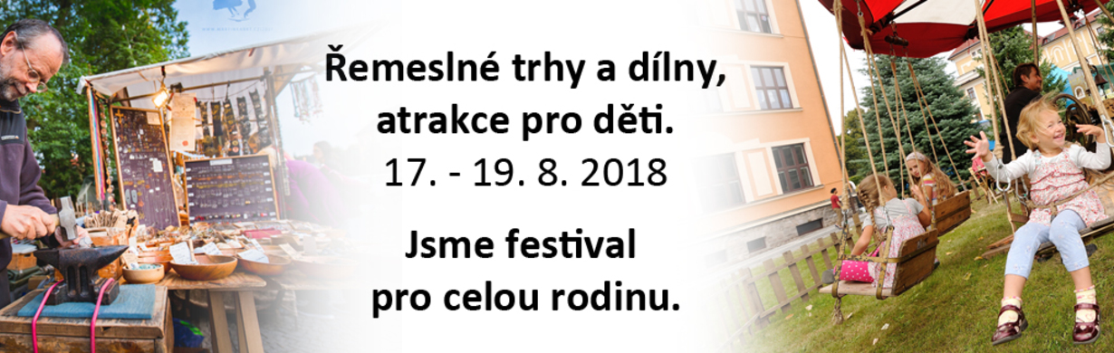Řemeslný jarmark a dílny na MFF Červený Kostelec