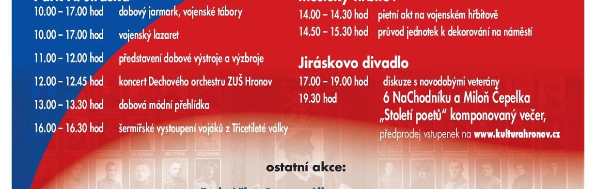 Oslavy 100 let republiky v Hronově