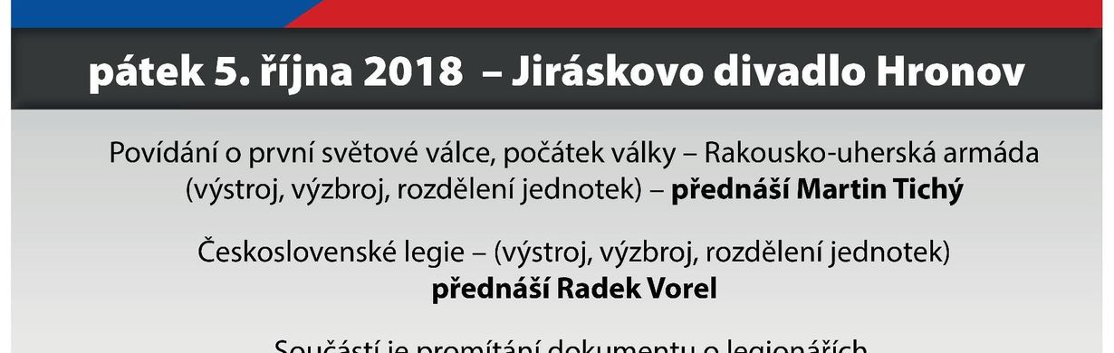 Přednáška o 1. světové válce