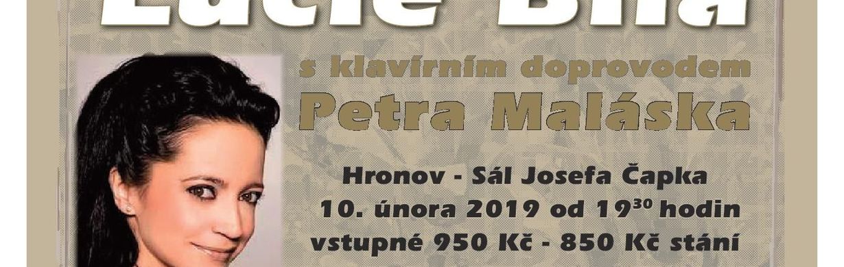 Lucie Bílá s klavírním doprovodem Petra Maláska