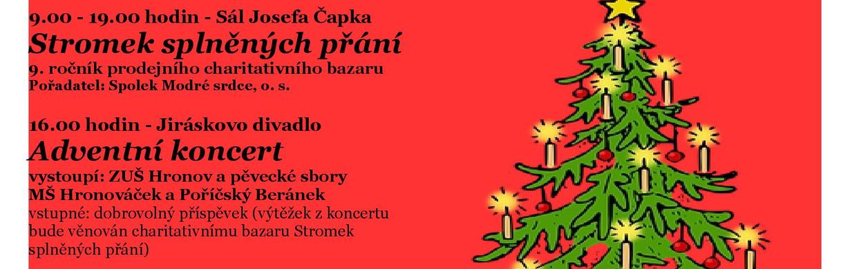 Slavnostní rozsvícení vánočních stromků