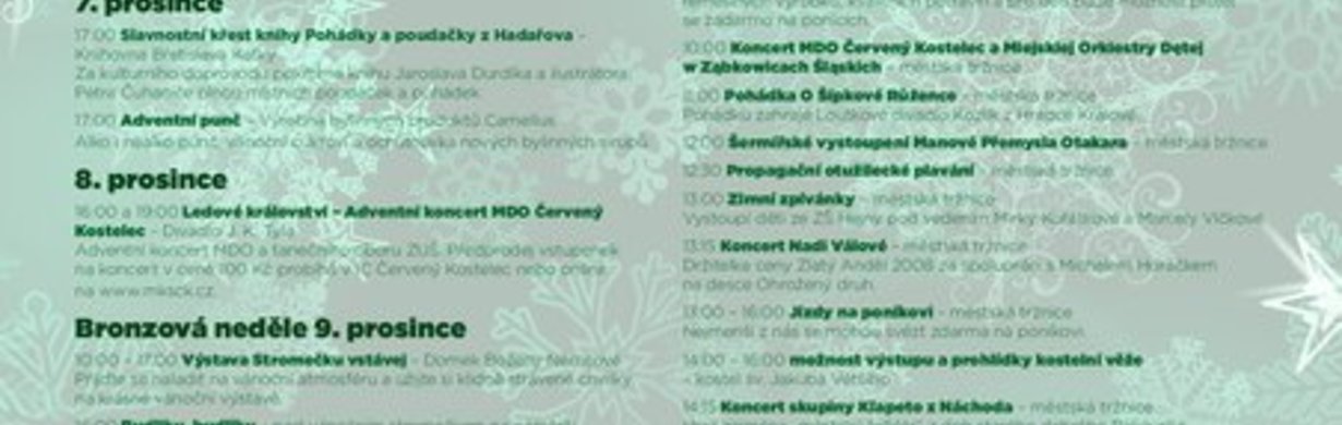Návštěva Mikuláše v Červeném Kostelci