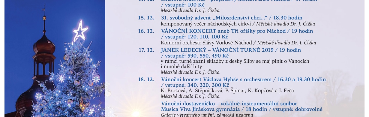Vánoce 2019 v Náchodě