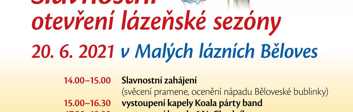 Slavnostní otevření lázeňské sezóny v Malých lázních Běloves
