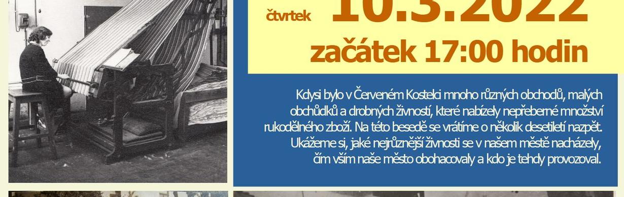 Beseda - Za starými živnostmi Červeného Kostelce