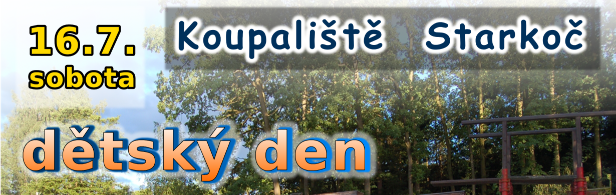 Dětský den na koupališti Starkoč