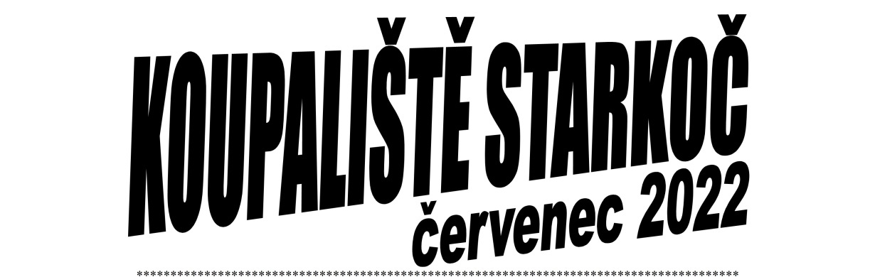 Koupaliště Starkoč - červenec 2022