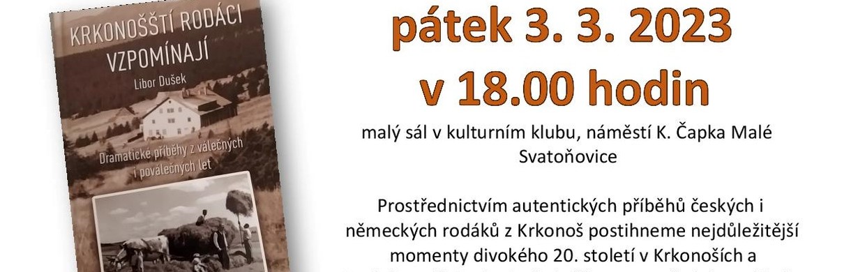Beseda s promítáním Krkonošští rodáci vzpomínají