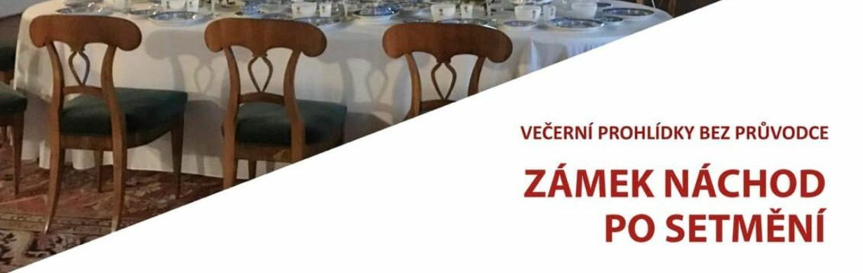 Zámek Náchod po setmění