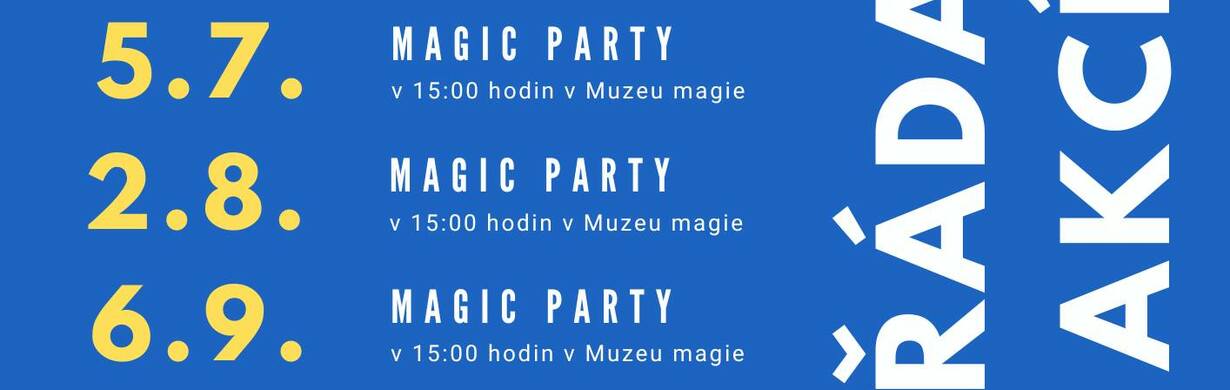 KALENDÁŘ AKCÍ V MUZEU KOUZEL