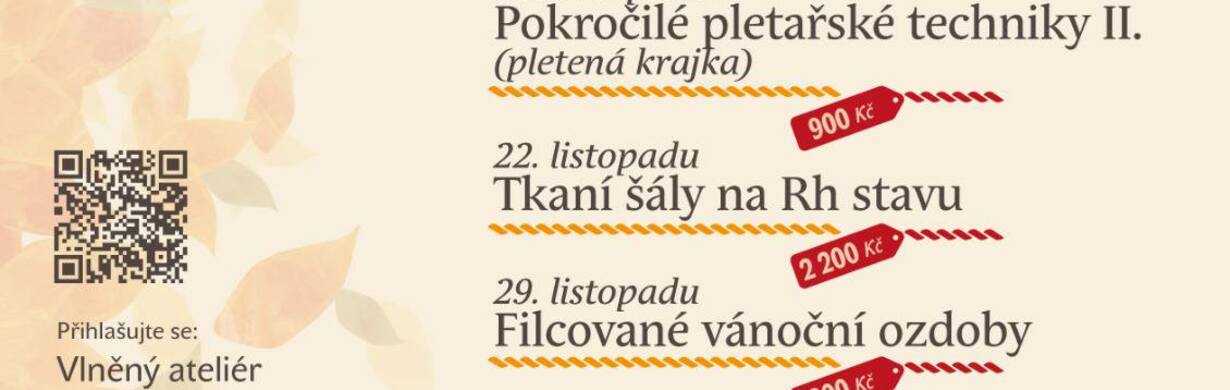Podzimní workshopy Vlněného ateliéru