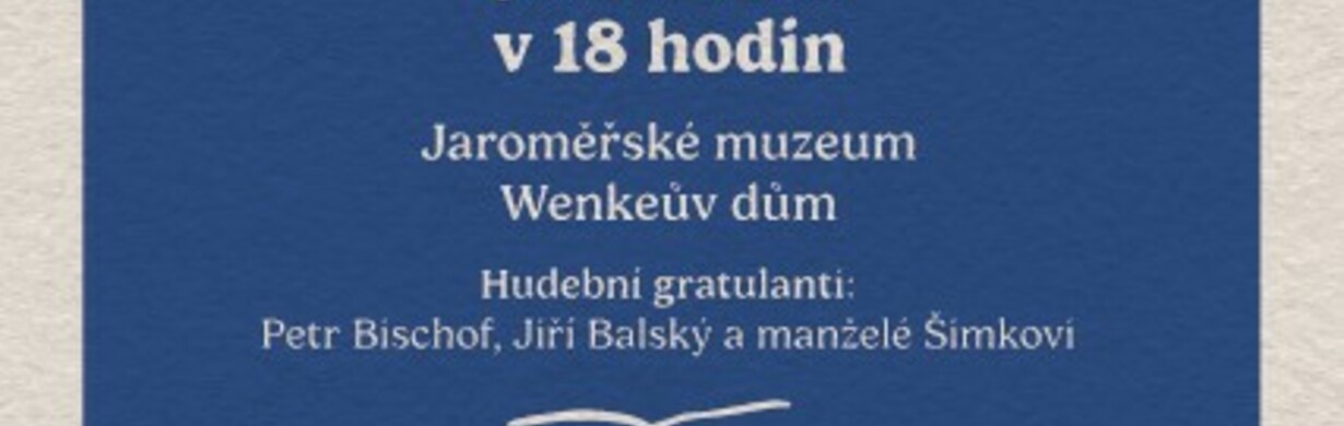 Křest básnické sbírky Jiřího Milera