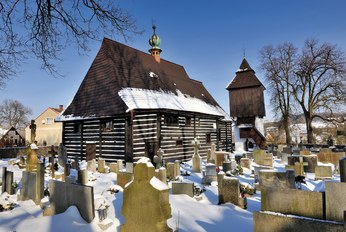 Dřevěný kostel sv. Jana Křtitele (The wooden Church of St John the Baptist), Slavoňov