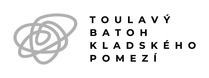 Kladské pomezí toulavý batoh: logo pozitiv greyscale