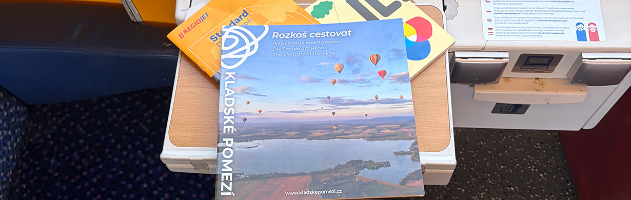 Zažijte R/rozkoš na cestách! Naše brožury nově najdete ve vlacích RegioJet Zažijte R/rozkoš na cestách! Naše brožury nově najdete ve vlacích RegioJet