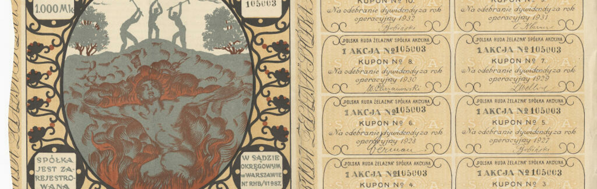Vernisáž dočasné výstavy „Papír, který postavil Polsko. Akciové certifikáty z 19. a 20. století“ Vernisáž dočasné výstavy „Papír, který postavil Polsko. Akciové certifikáty z 19. a 20. století“