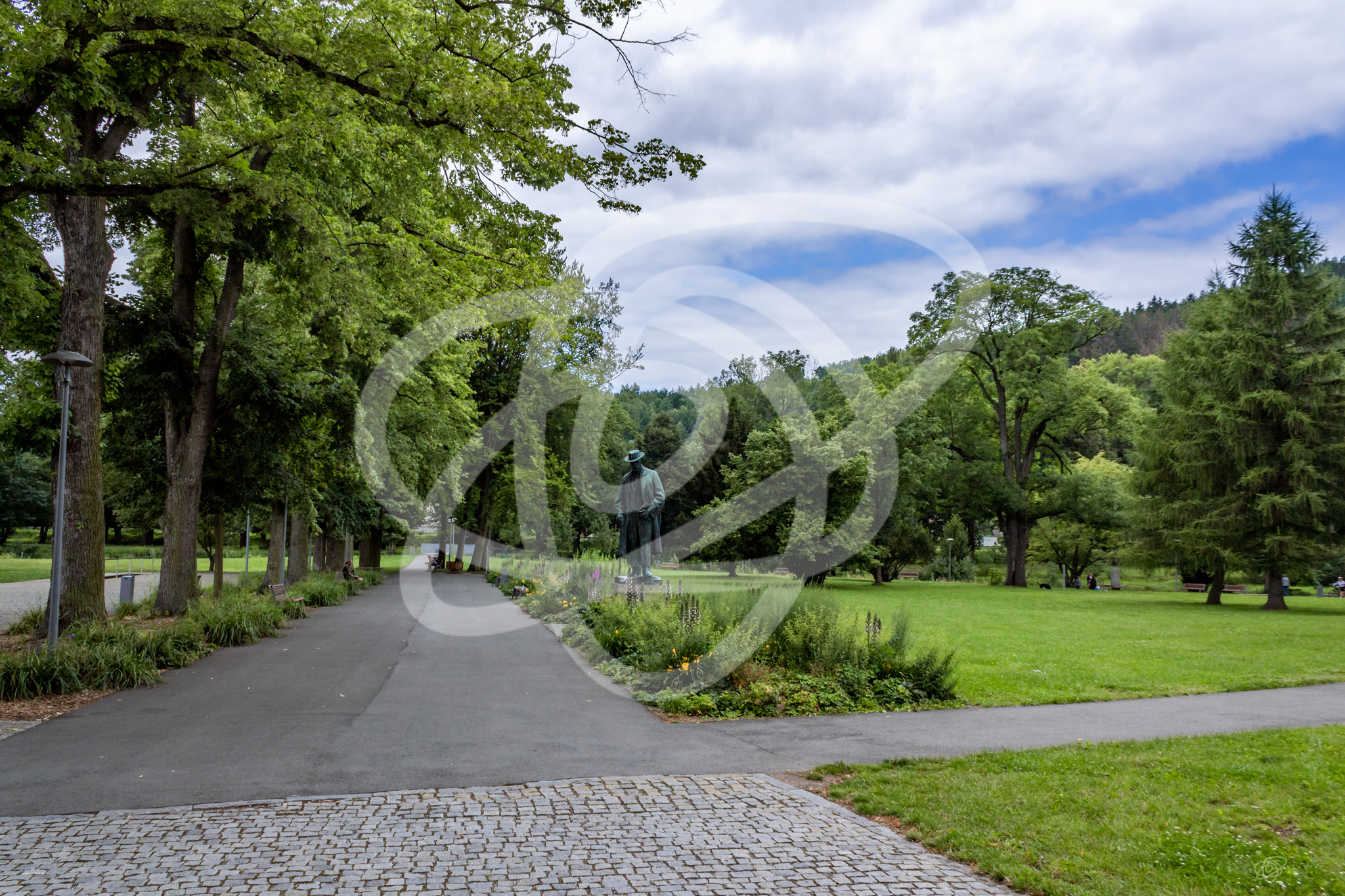 Hronov - park s minerálními prameny