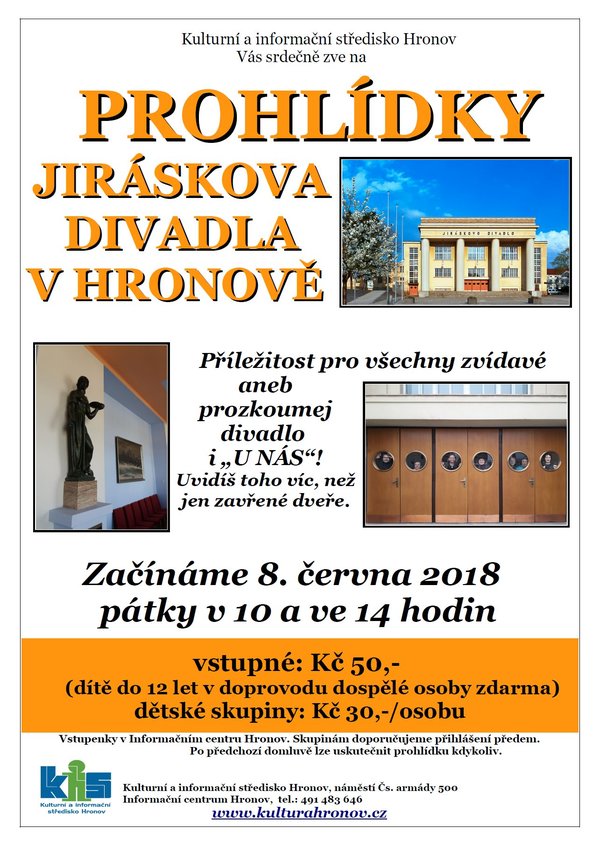 Jiráskovo divadlo - prohlídky