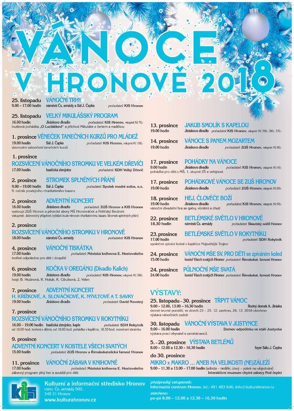 vánoce v Hronově 2018