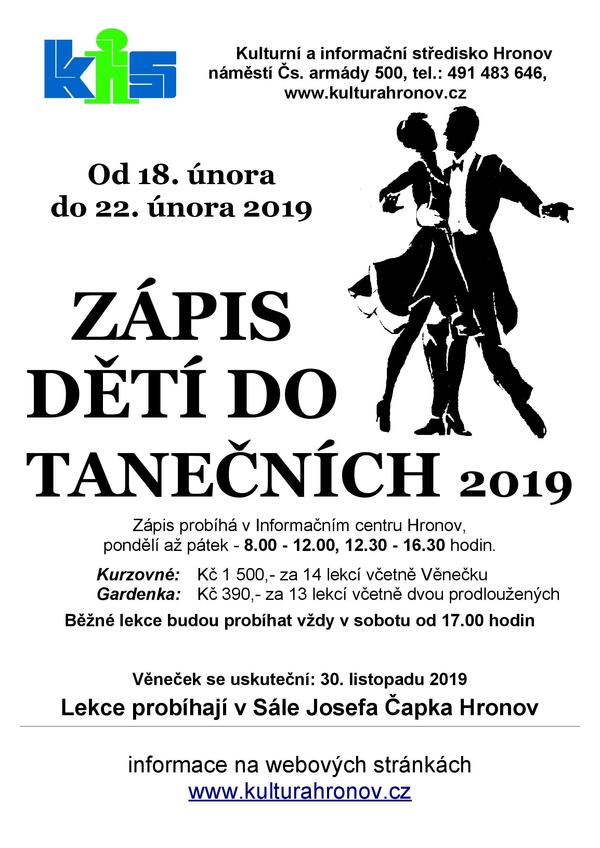 Zápis dětí do tanečních 2019