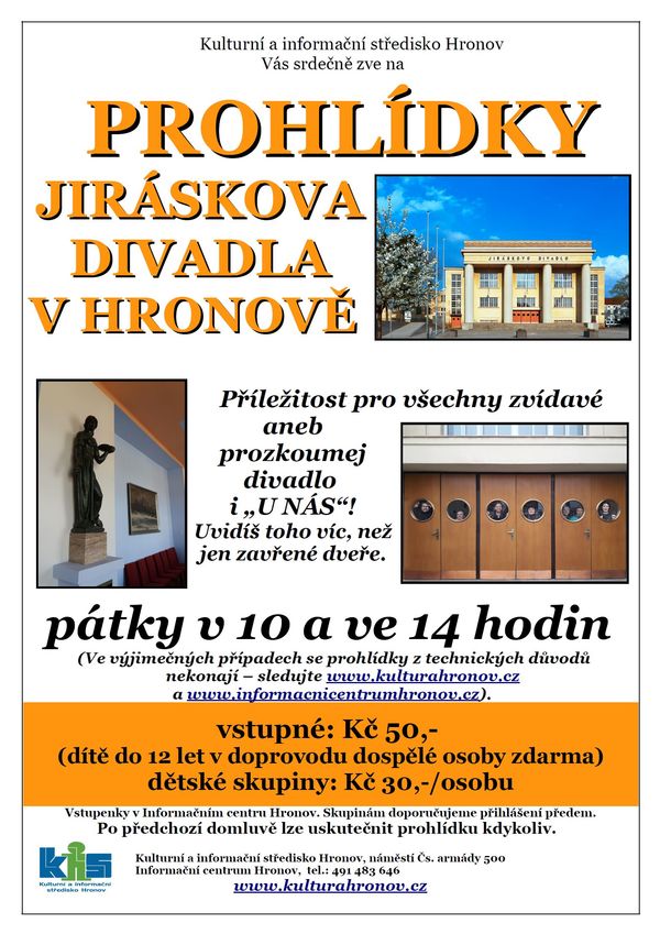 Prohlídky Jiráskova divadla