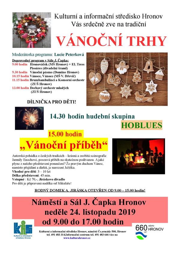 VÁNOČNÍ TRHY u nás v Hronově