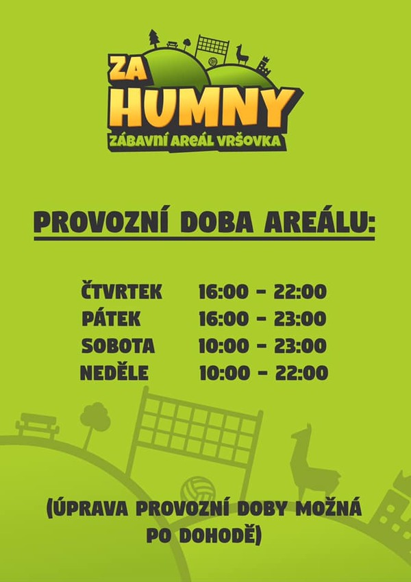 za humny otevírací doba