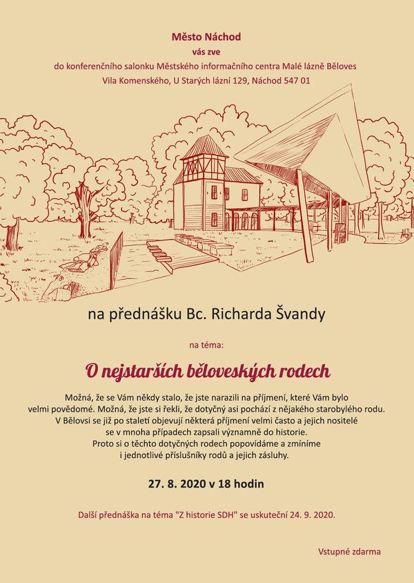 Beseda O nejstarších běloveských rodech