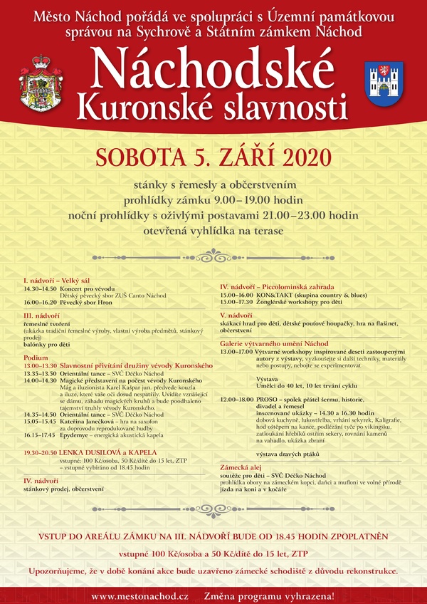 Náchodské Kuronské slavnosti program