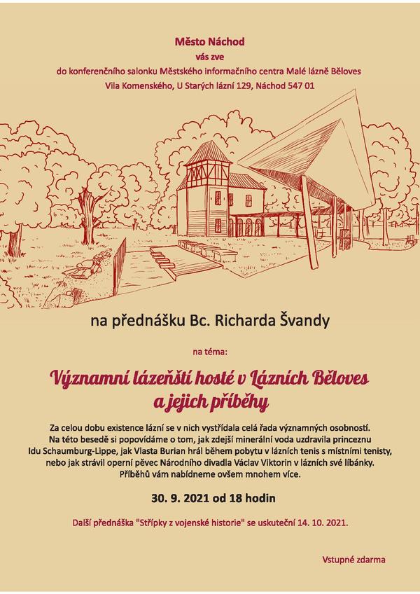 Richard Švanda - Významní lázenští hosté
