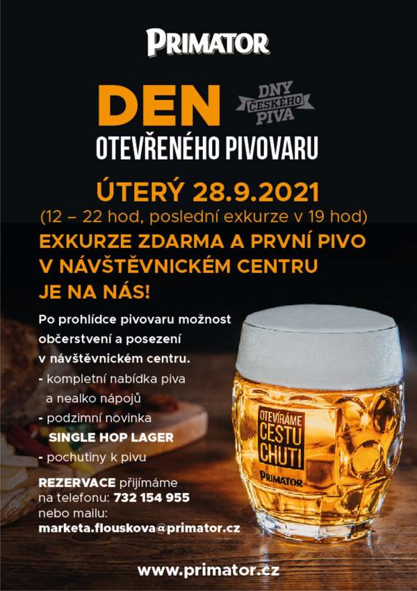 Den otevřeného pivovaru Primátor