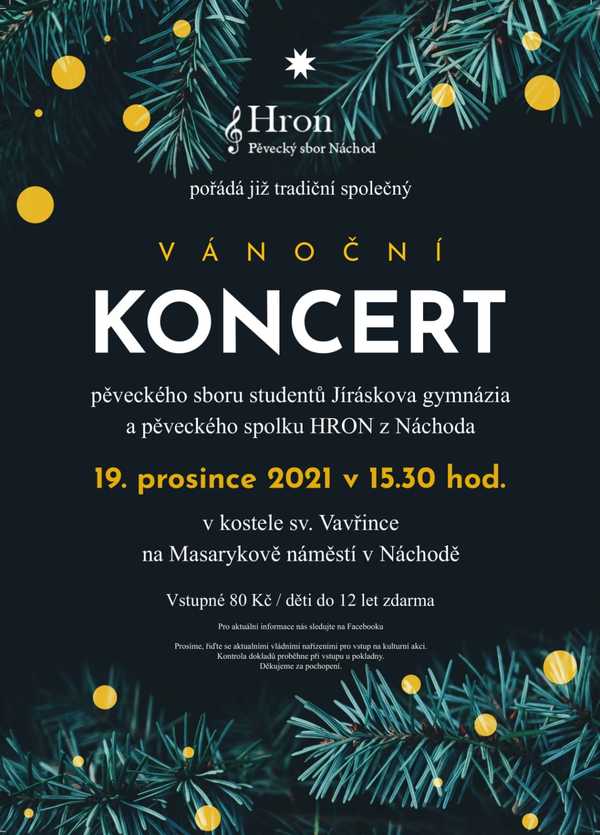 Vánoční koncert pěveckého sboru Hron