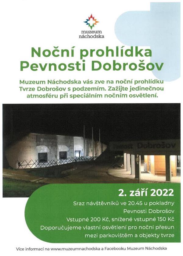 Noční prohlídka Pevnosti Dobrošov