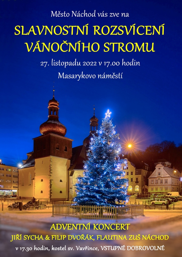 Slavnostní rozsvícení vánočního stromu