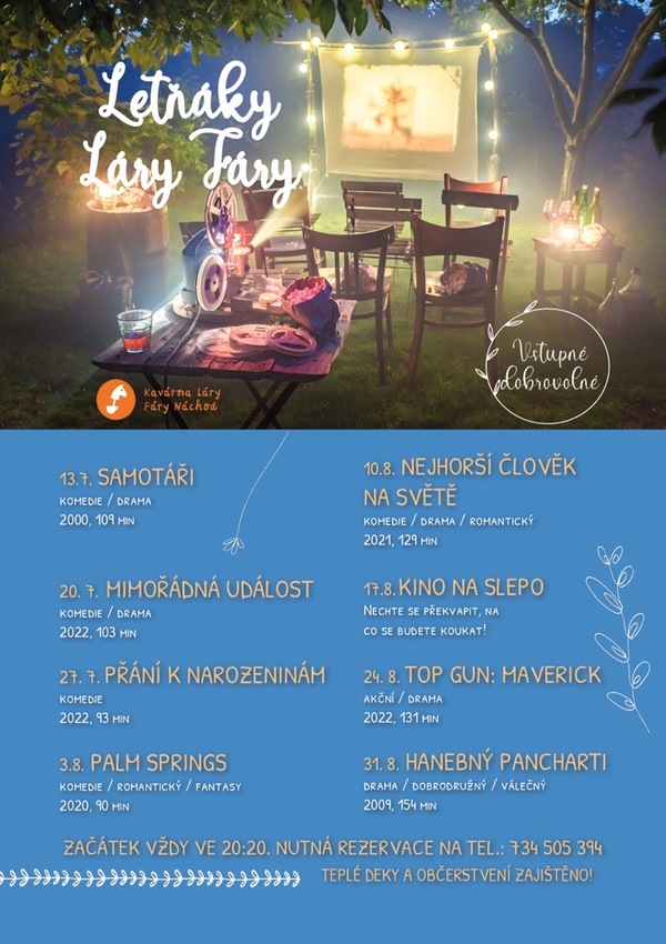 Letní kina v Kavárně Láry Fáry