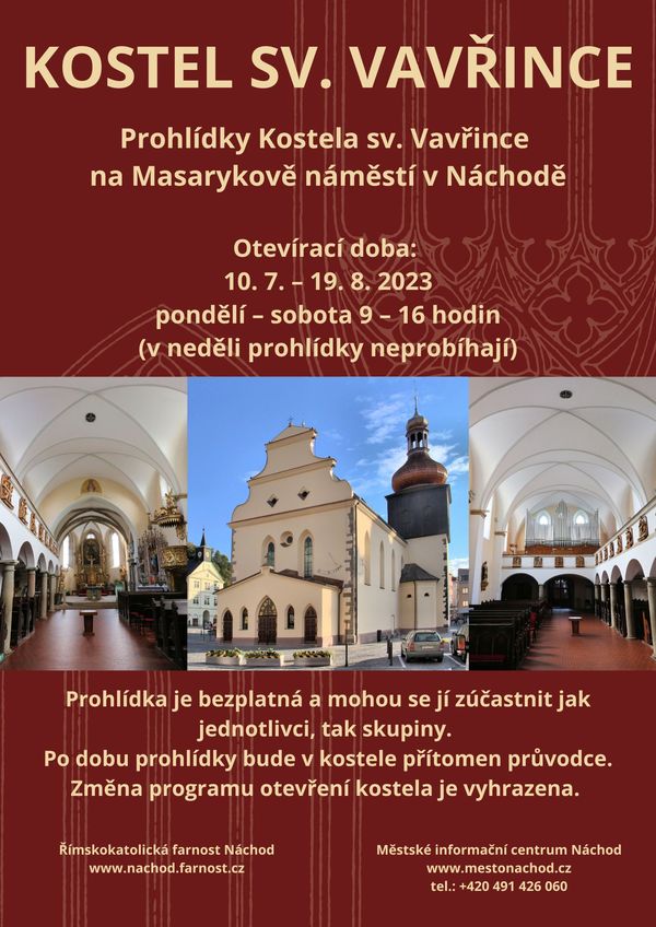 Prohlídky kostela sv. Vavřince