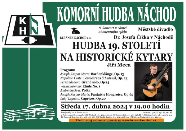 HUDBA 19. STOLETÍ NA HISTORICKÉ KYTARY