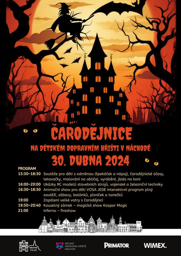 Čarodějnice na Dětském dopravním hřišti