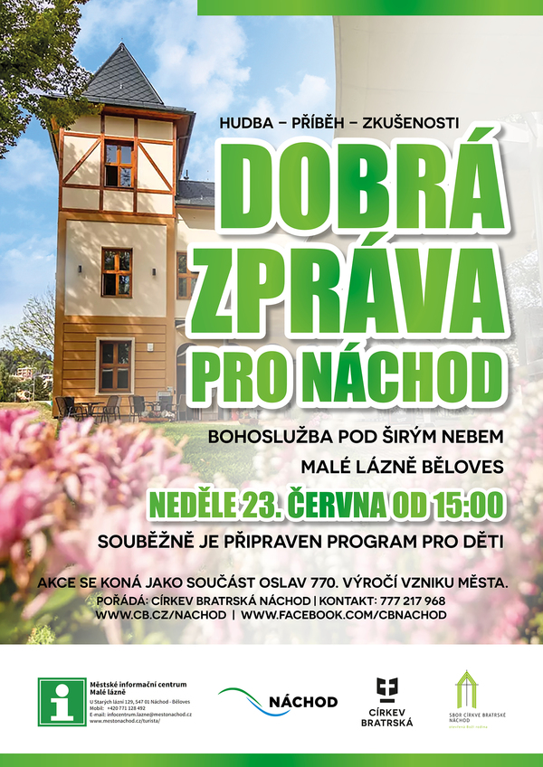 Dobrá zpráva pro Náchod