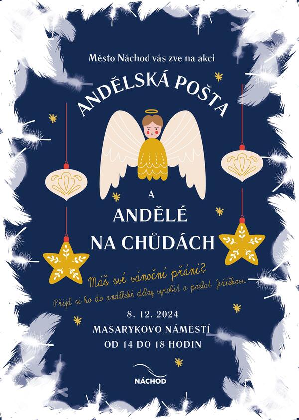 Andělská pošta a andělé na chůdách