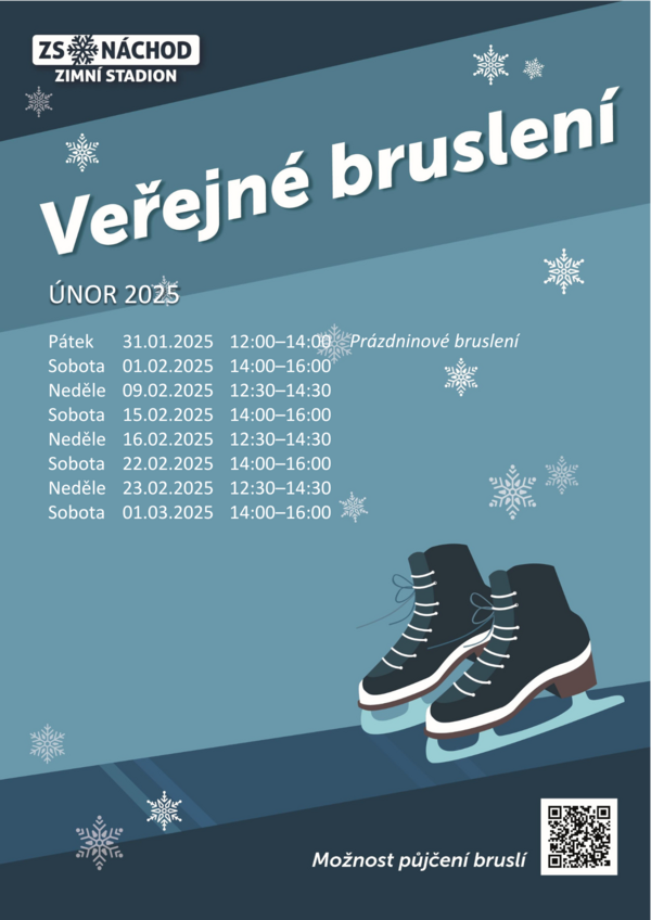 Veřejné bruslení - únor