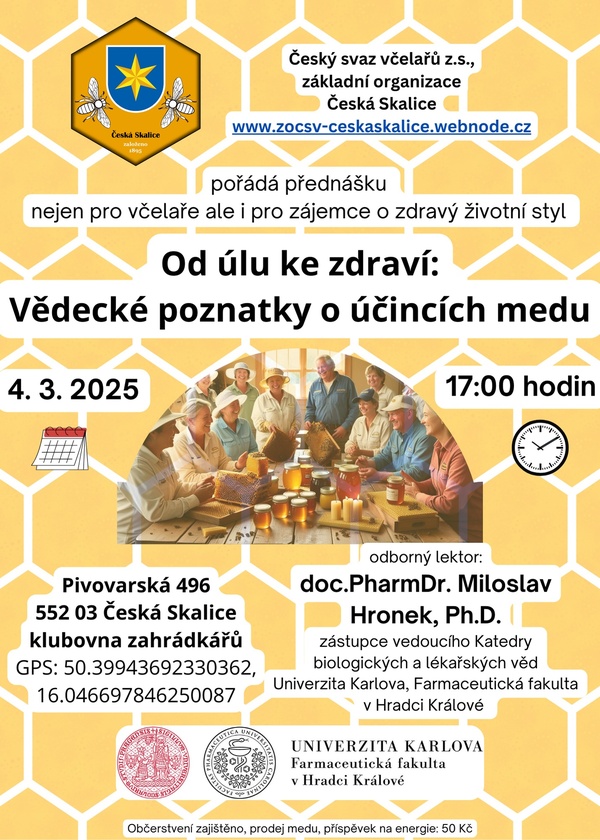 Přednáška včelaři