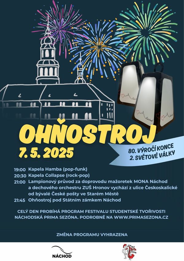 Lampiónový průvod s ohňostrojem