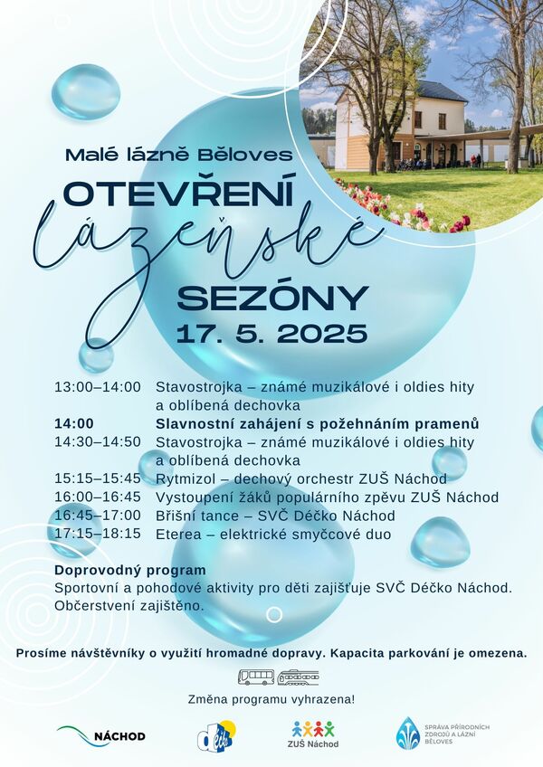 Otevření lázeňské sezóny v Malých lázníc