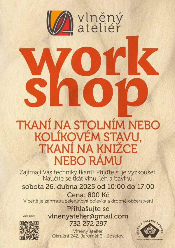 WORKSHOP : TKANÍ NA STOLNÍM NEBO KOLÍKOV