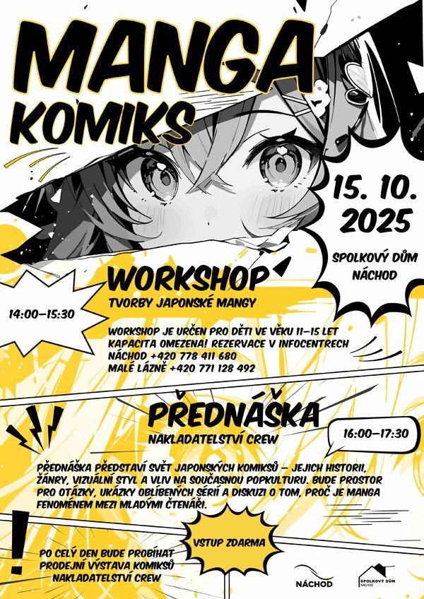 Workshop tvorby japonské mangy v Náchodě